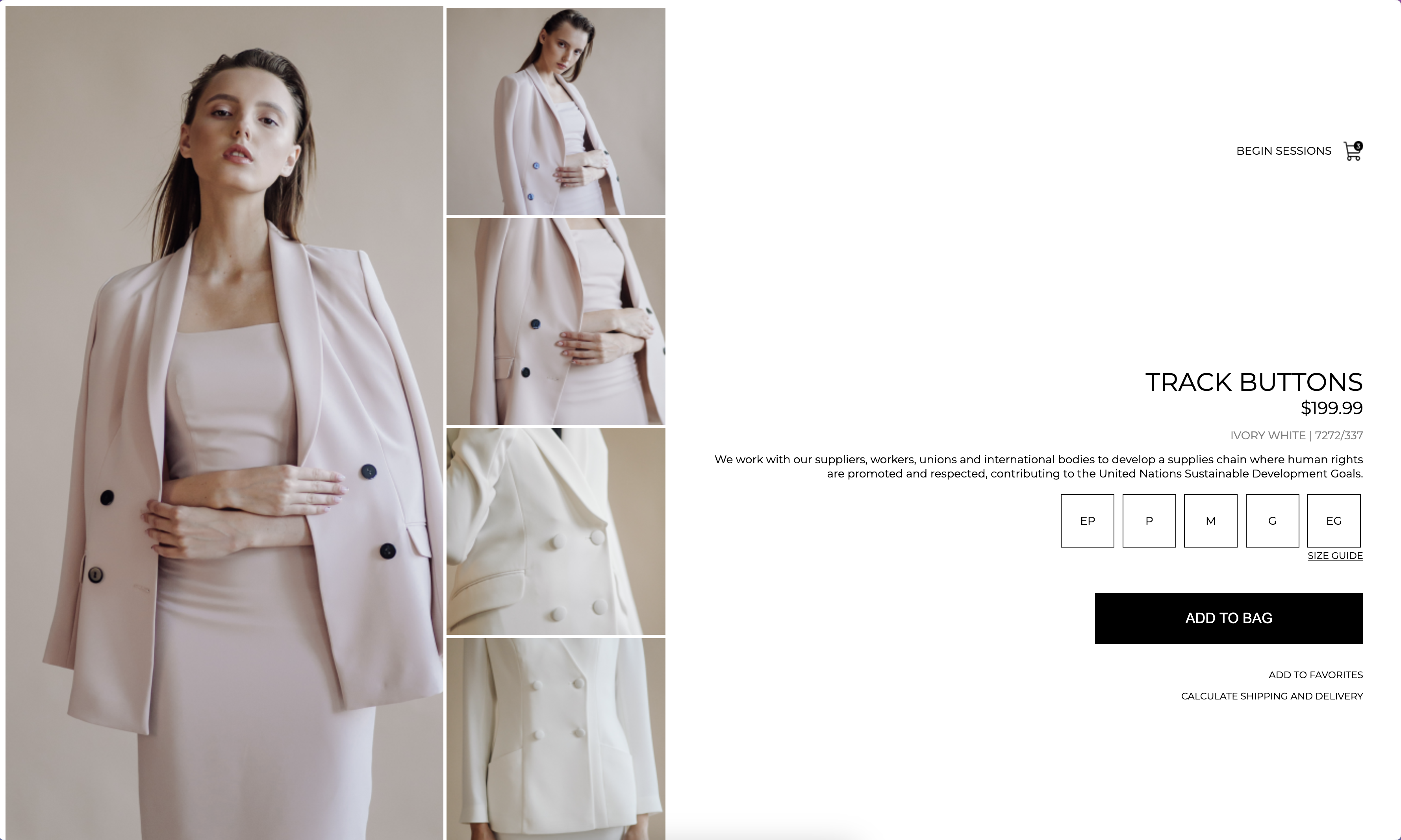 Dự án Fashion E-Commerce Product Page